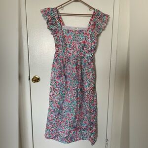 NWOT J. Crew Floral Ruffle Midi Dress Size 8